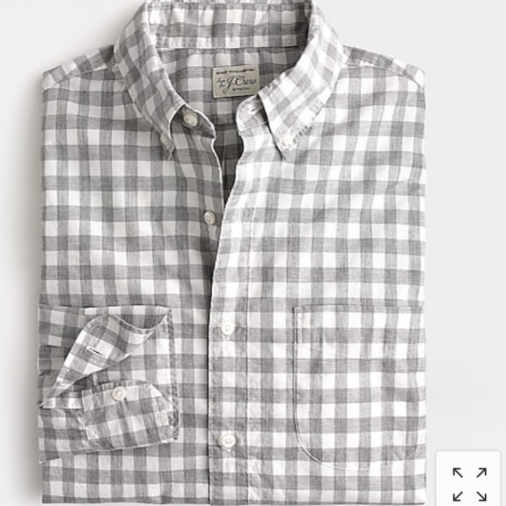 Jcrew Stretch Secret Wash shirt in organic cotton